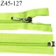 Fermeture zip 45 cm séparable couleur vert fluo largeur 32 mm zip glissière nylon largeur 6.5 mm longueur 45 cm prix à l'unité