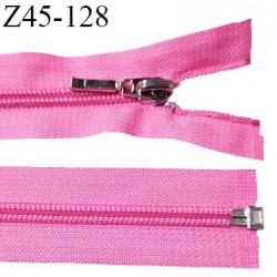 Fermeture zip 45 cm séparable couleur rose fluo largeur 32 mm zip glissière nylon largeur 6.5 mm longueur 45 cm prix à l'unité