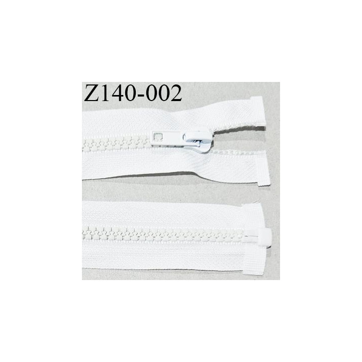 Fermeture zip 140 cm haut de gamme couleur naturel largeur 3 cm glissière moulée séparable longueur 140 cm