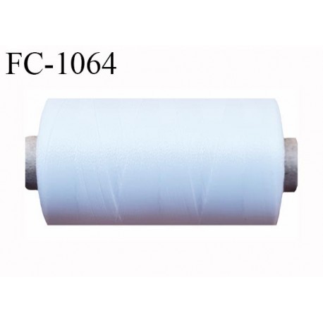Bobine de 1000 m fil mousse polyamide n° 180 couleur blanc longueur de 1000 mètres bobiné en France
