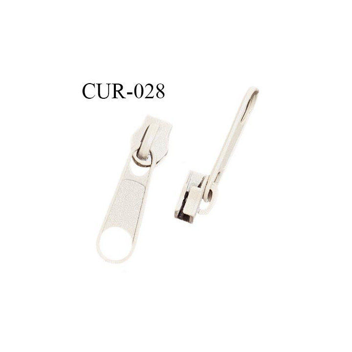 Curseur en métal 3 mm couleur beige clair pour glissière de 3 mm prix à la pièce
