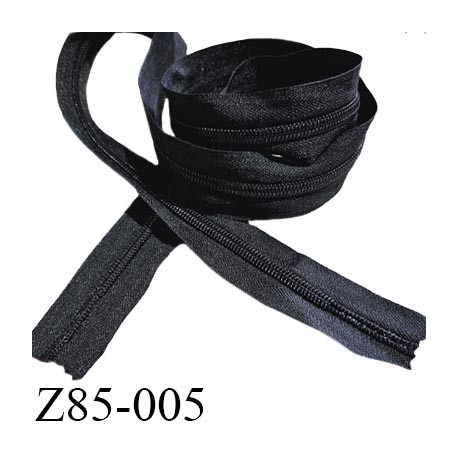 Fermeture zip 83 cm sans curseur couleur noir largeur 3.2 cm glissière nylon largeur 6.5 mm longueur 83 cm vendu sans curseur