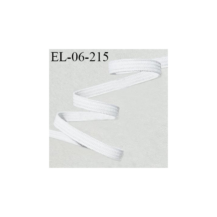 Elastique couture 6 mm couleur naturel élastique souple et respirant allongement +200% prix au mètre