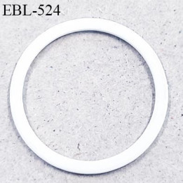 Anneau en métal 11 mm laqué blanc  brillant  pour soutien gorge diamètre intérieur 11 mm prix à l'unité haut de gamme