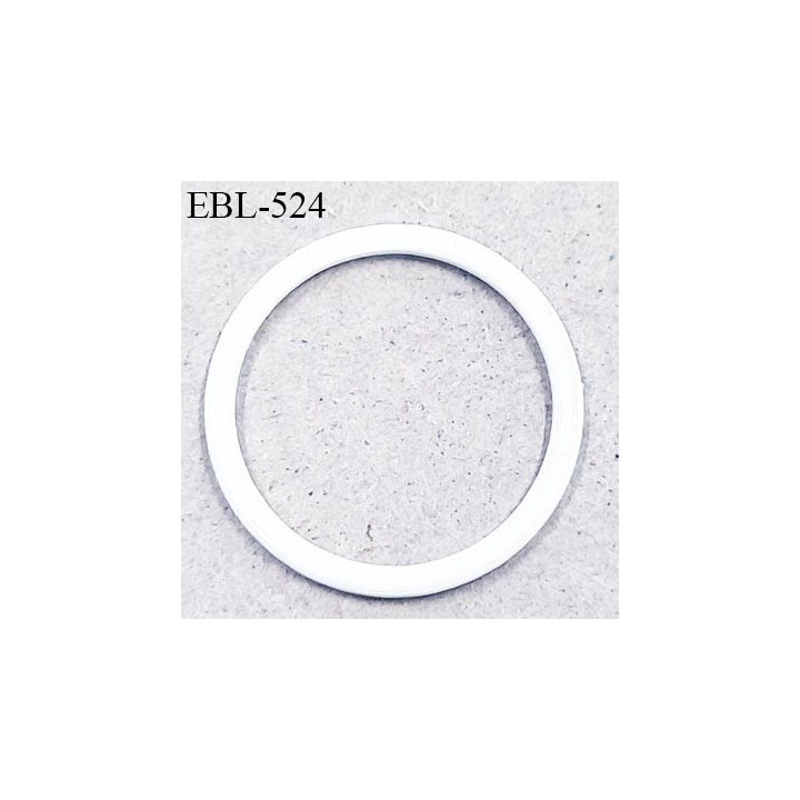 Anneau en métal 11 mm laqué blanc  brillant  pour soutien gorge diamètre intérieur 11 mm prix à l'unité haut de gamme