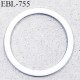 Anneau en métal 15 mm laqué blanc  brillant  pour soutien gorge diamètre intérieur 15 mm prix à l'unité haut de gamme