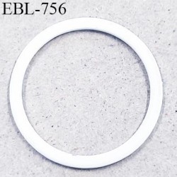 Anneau en métal 12 mm laqué blanc  brillant  pour soutien gorge diamètre intérieur 12 mm prix à l'unité haut de gamme