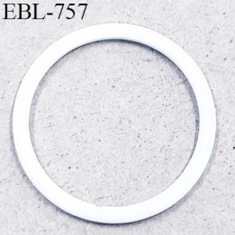 Anneau en métal 14 mm laqué blanc  brillant  pour soutien gorge diamètre intérieur 14 mm prix à l'unité haut de gamme