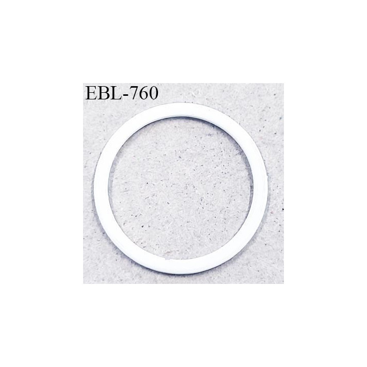 Anneau en métal 9 mm laqué blanc  brillant  pour soutien gorge diamètre intérieur 9 mm prix à l'unité haut de gamme