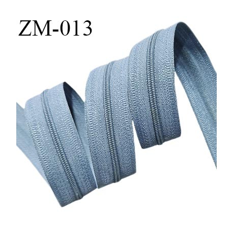 Fermeture zip au mètre couleur bleu tempête largeur 25 mm largeur du zip nylon 4 mm prix pour un mètre vendu sans curseur