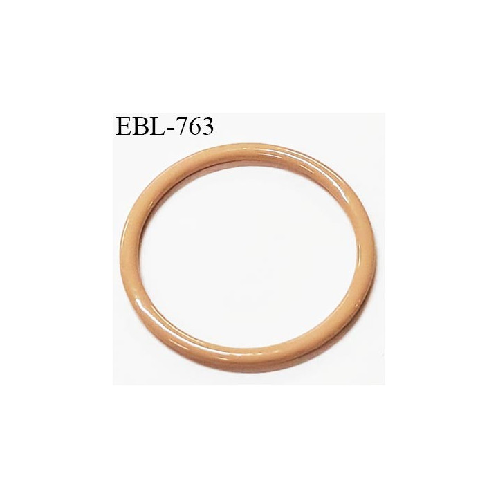 Anneau en métal 18 mm laqué couleur chair  brillant  pour soutien gorge diamètre intérieur 18 mm prix à l'unité haut de gamme