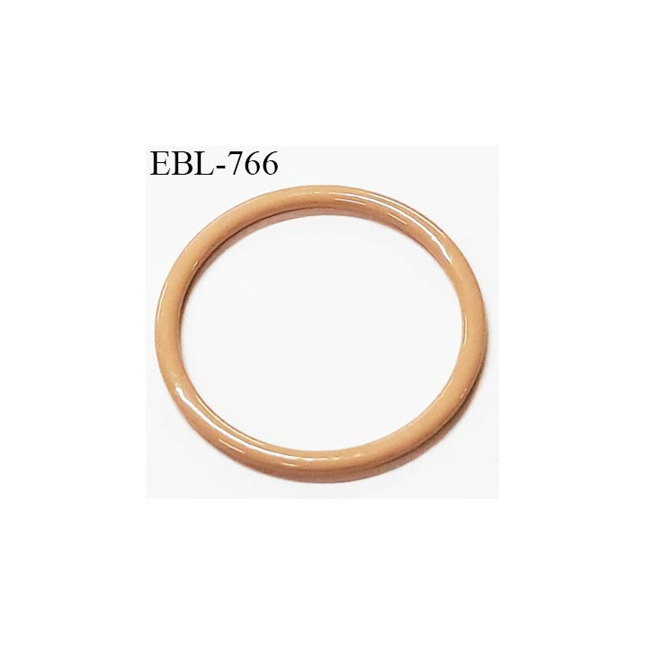 Anneau en métal 10 mm laqué couleur chair  brillant  pour soutien gorge diamètre intérieur 10 mm prix à l'unité haut de gamme