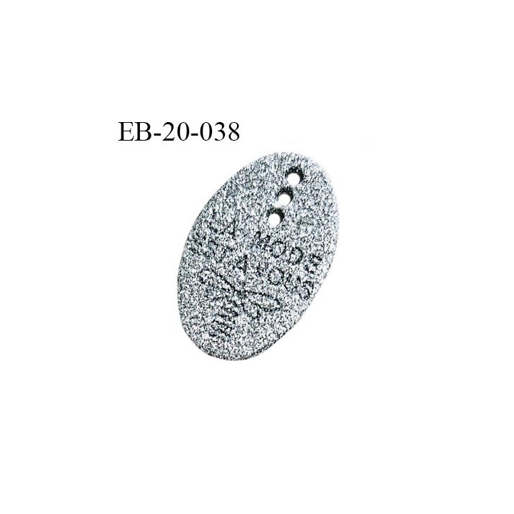 Plaque en métal couleur argent à paillettes brillantes avec 3 trous inscription blanche La mode est à vous largeur 13 mm