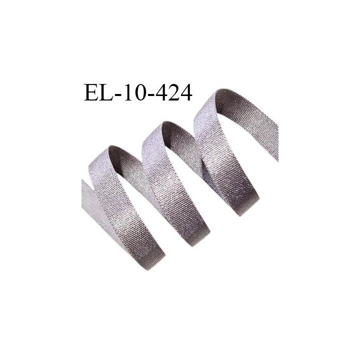 Elastique lingerie 10 mm haut de gamme couleur marron glacé rosé brillant largeur 10 mm très doux au toucher