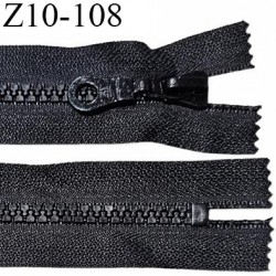 Fermeture zip moulée 10 cm non séparable couleur noir largeur 3 cm zip 10 cm largeur 6 mm prix au mètre