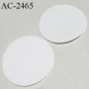 Disque scratch style velcro couleur blanc diamètre 7 cm prix pour une pièce composée de deux éléments