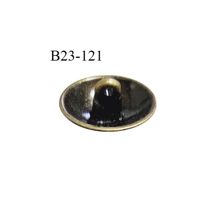 Bouton 23 mm métal avec motif papillon couleur laiton diamètre 23 mm accroche avec un anneau prix à la pièce