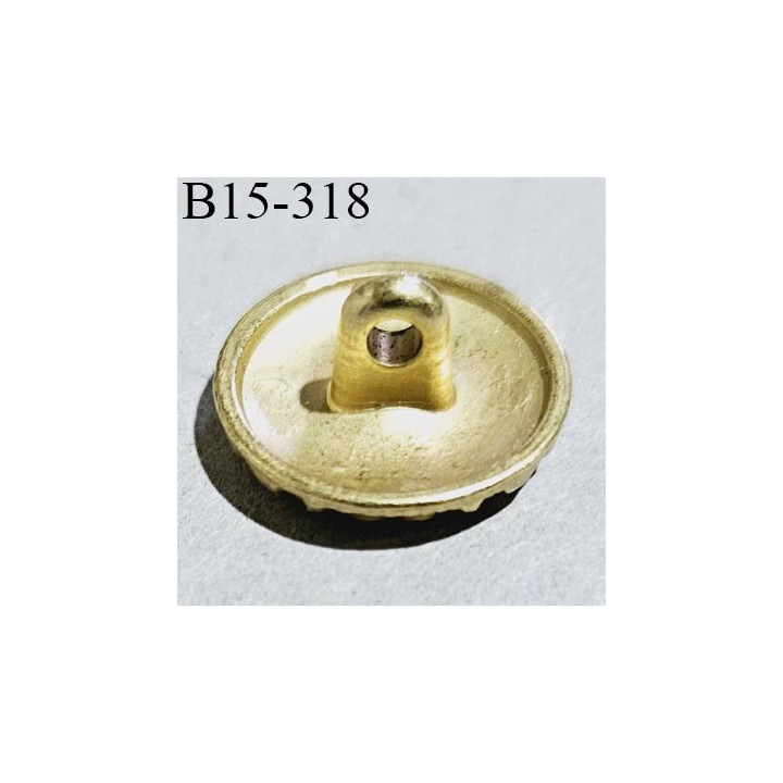 Bouton 15 mm en métal couleur or avec motif fleur diamètre 15 mm prix à l'unité