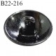 Bouton 22 mm en métal couleur chrome foncé diamètre 22 mm accroche avec un anneau prix à la pièce