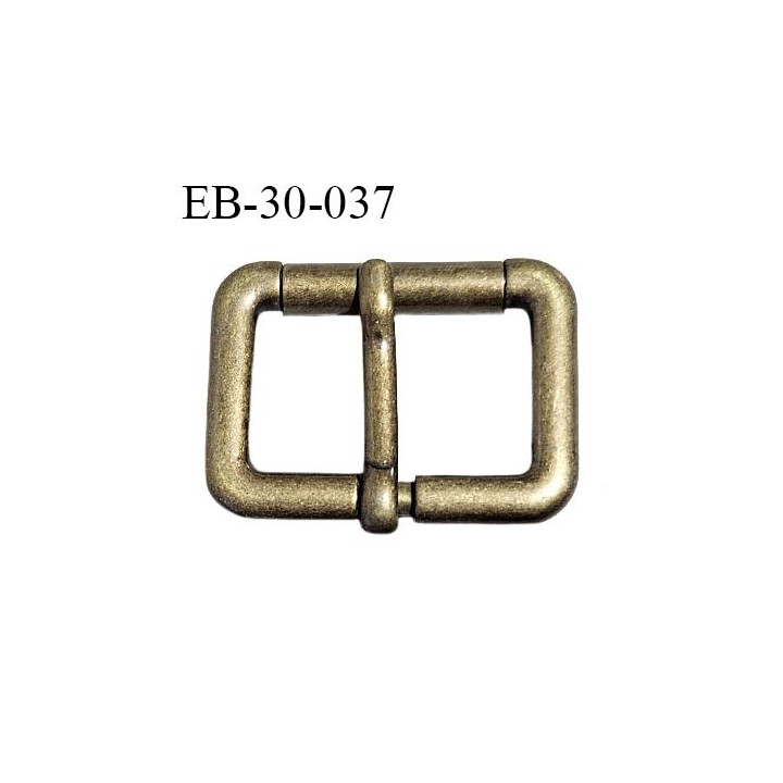 Boucle 30 mm métal couleur laiton largeur extérieur 42 mm intérieur 30 mm hauteur 30 mm prix à la pièce