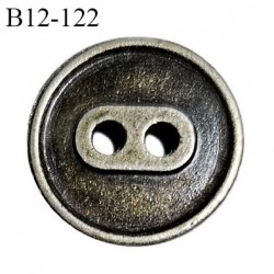 Bouton 12 mm en métal couleur laiton avec gravure au dos 2 trous diamètre 12 mm épaisseur 2 mm prix à l'unité