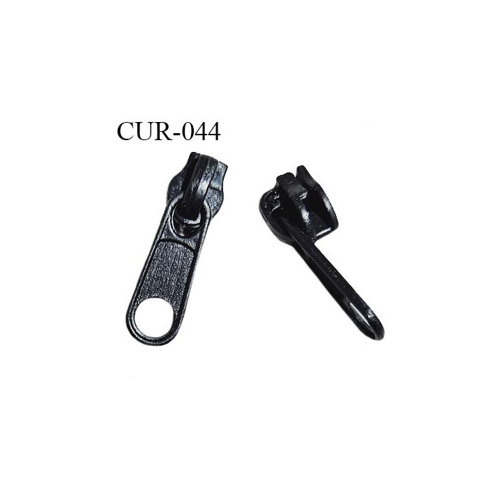 Curseur en pvc 4 mm couleur noir pour glissière de 4 mm prix à la pièce