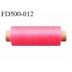 Destockage Bobine 500 m fil Polyester n° 120 couleur rose fluo 500 mètres bobiné en  France