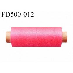 Destockage Bobine 500 m fil Polyester n° 120 couleur rose fluo 500 mètres bobiné en  France