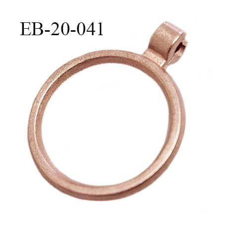 Tirette métal couleur cuivre diamètre extérieur 20 mm diamètre intérieur 15 mm épaisseur 2 mm prix à la pièce