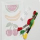 KIT de broderie DMC magic paper KIT motif fruits