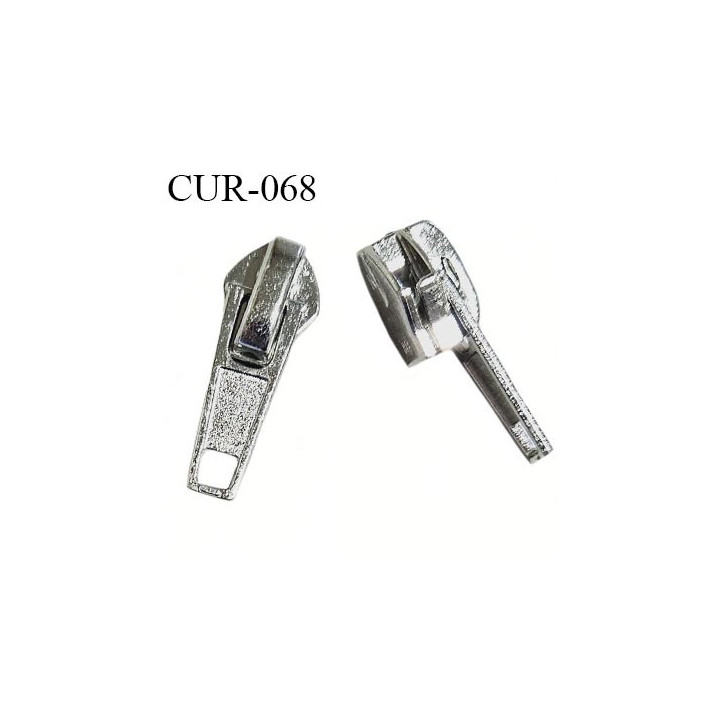 Curseur en métal 6 mm couleur argent pour glissière de 6 mm prix à la pièce