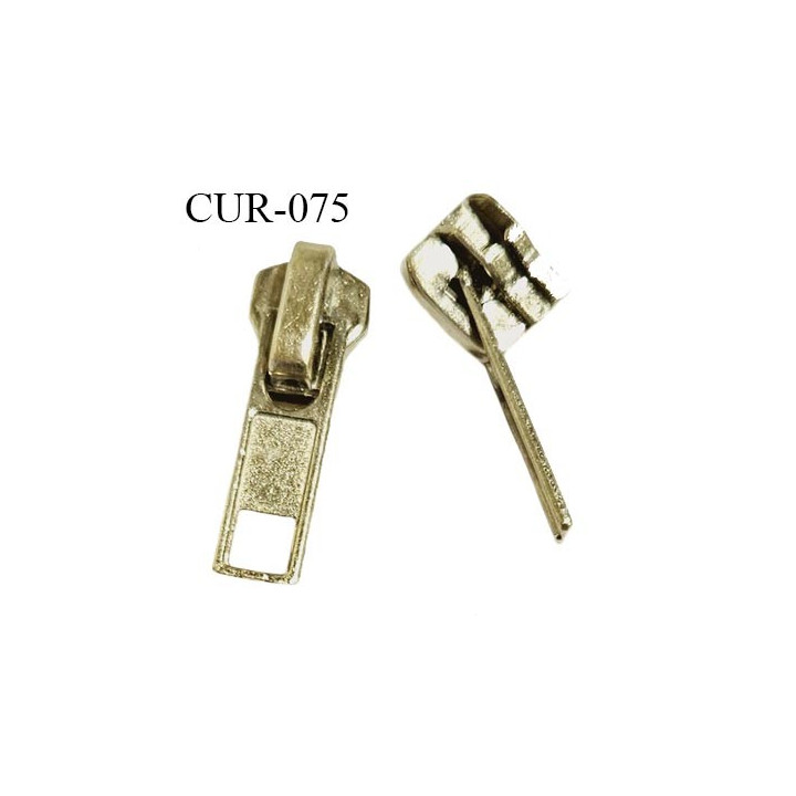 Curseur en métal 6 mm couleur or pour glissière de 6 mm prix à la pièce