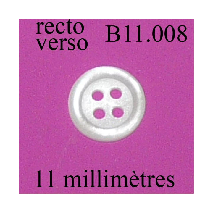 bouton 11 mm 4 trous