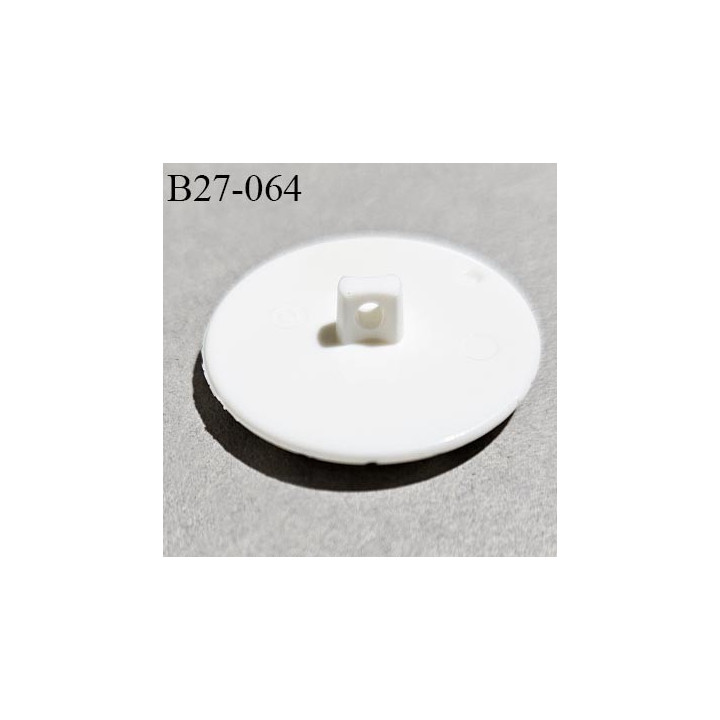 Bouton 27 mm en pvc couleur noir et blanc fabriqué en France diamètre 27 mm épaisseur 3 mm prix à l'unité
