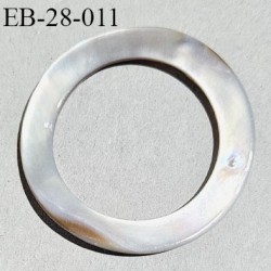 Anneau en nacre 28 mm haut de gamme diamètre intérieur 28 mm diamètre extérieur 40 mm épaisseur 2.5 mm prix à l'unité