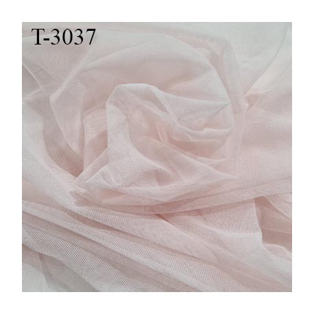 Marquisette tulle spécial lingerie haut de gamme 100% polyamide couleur rose largeur 150 cm prix pour 10 cm