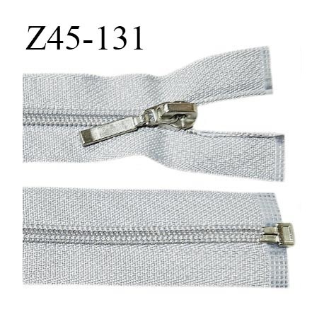 Fermeture zip 45 cm couleur gris longueur 45 cm largeur 2.7 cm séparable glissière métal largeur 5 mm prix à l'unité