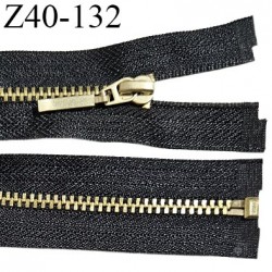 Fermeture zip 40 cm séparable couleur noir largeur 2.7 cm zip métal couleur or 40 cm largeur 4.5 mm prix au mètre
