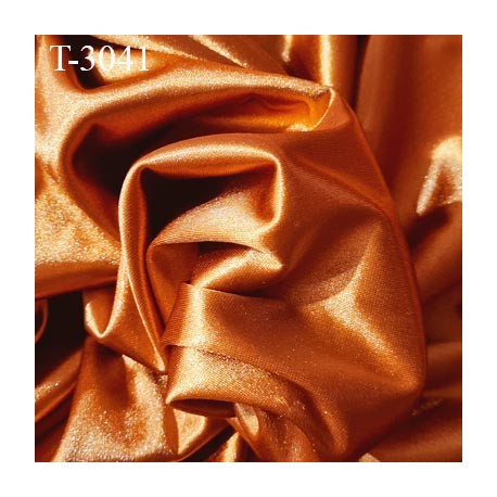 Tissu lycra élasthanne doux brillant cuivre très haut de gamme largeur 175 cm prix pour 10 cm de long et 175 cm de large