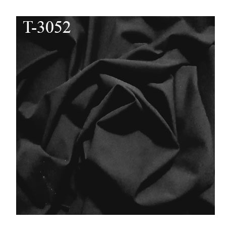 Tissu lycra elasthanne noir très haut de gamme 240 gr au m2 largeur 140 cm prix pour 10 cm de longueur et 140 cm de large
