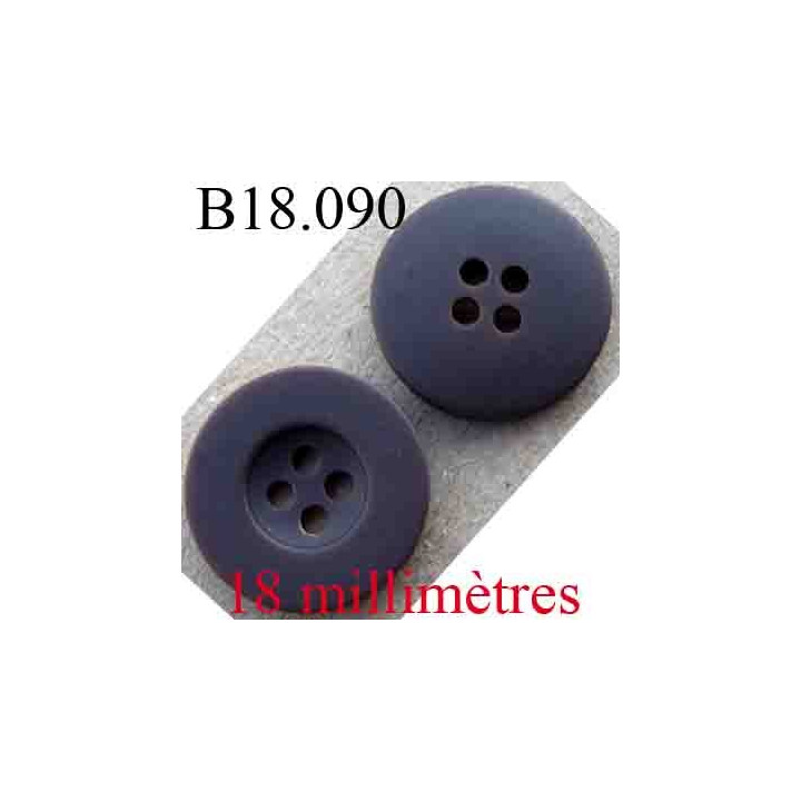 bouton 18 mm couleur marron foncé 4 tous diamètre 18 mm