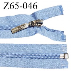 Fermeture zip 63 cm couleur bleu séparable curseur métal avec inscription AIRNESS longueur 63 cm