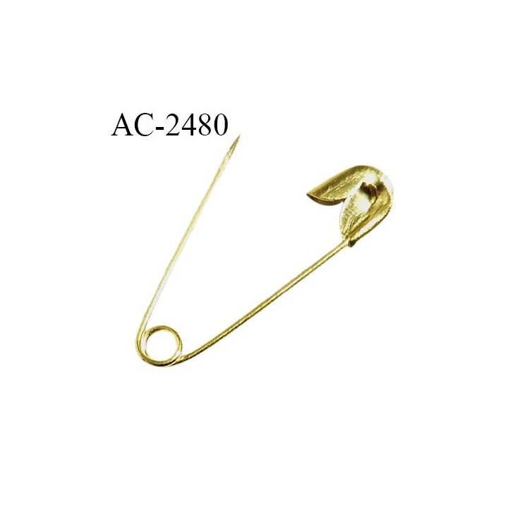 Mini épingle à nourrice longueur 22 mm largeur 5 mm en métal couleur or prix pour un lot de 20 pièces