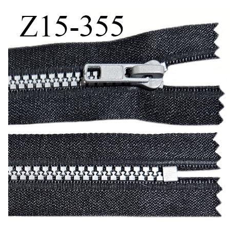 Fermeture zip 15 cm couleur noir non séparable largeur 3.2 cm glissière moulée largeur 6 mm longueur 15 cm prix à l'unité