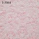 Dentelle brodé sur tulle couleur rose très haut de gamme largeur 135 cm prix pour 10 centimètres