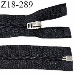 Fermeture zip 18 cm couleur noir séparable curseur métal longueur 18 cm largeur 2.5 cm largeur du zip 4 mm prix à l'unité