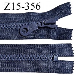 Fermeture zip 15 cm non séparable couleur bleu largeur 3 cm zip nylon longueur 15 cm largeur 6 mm prix à la pièce