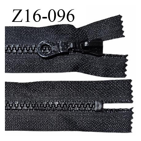 Fermeture zip moulée 16 cm non séparable couleur noir largeur 3.2 cm zip nylon 16 cm largeur 6 mm prix au mètre