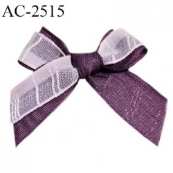 Noeud lingerie 45 mm haut de gamme couleur violet et rose largeur 45 mm hauteur 45 mm prix à l'unité