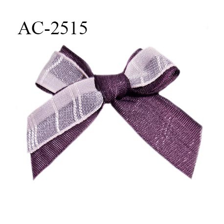Noeud lingerie 45 mm haut de gamme couleur violet et rose largeur 45 mm hauteur 45 mm prix à l'unité